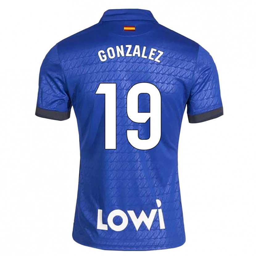Danxen Kobiety Peter Gonzalez #19 Niebieski Biały Czarny Domowa Koszulka 2026/27 Koszulki Klubowe