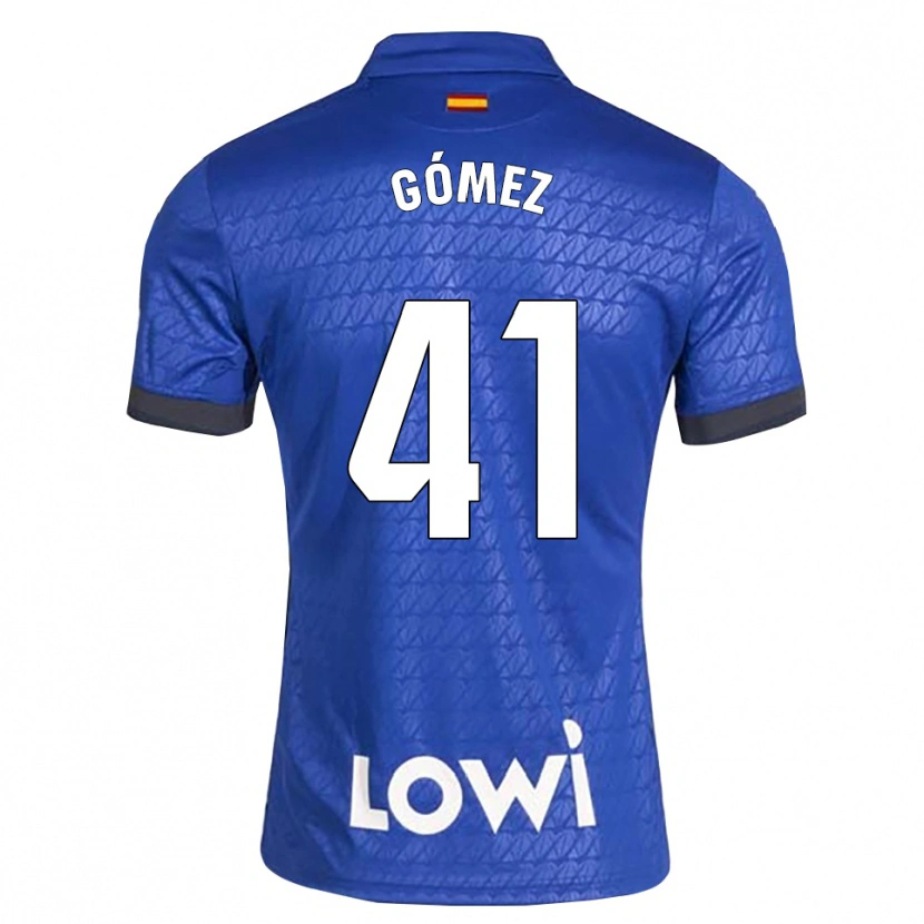 Danxen Kobiety Álvaro Gómez #41 Niebieski Biały Czarny Domowa Koszulka 2026/27 Koszulki Klubowe