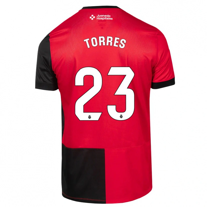 Danxen Kobiety Iker Torres #23 Czarny Czerwony Biały Domowa Koszulka 2026/27 Koszulki Klubowe