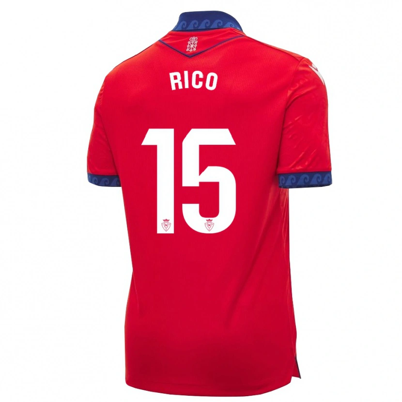 Danxen Kobiety Diego Rico #15 Czerwony Granatowy Biały Domowa Koszulka 2026/27 Koszulki Klubowe