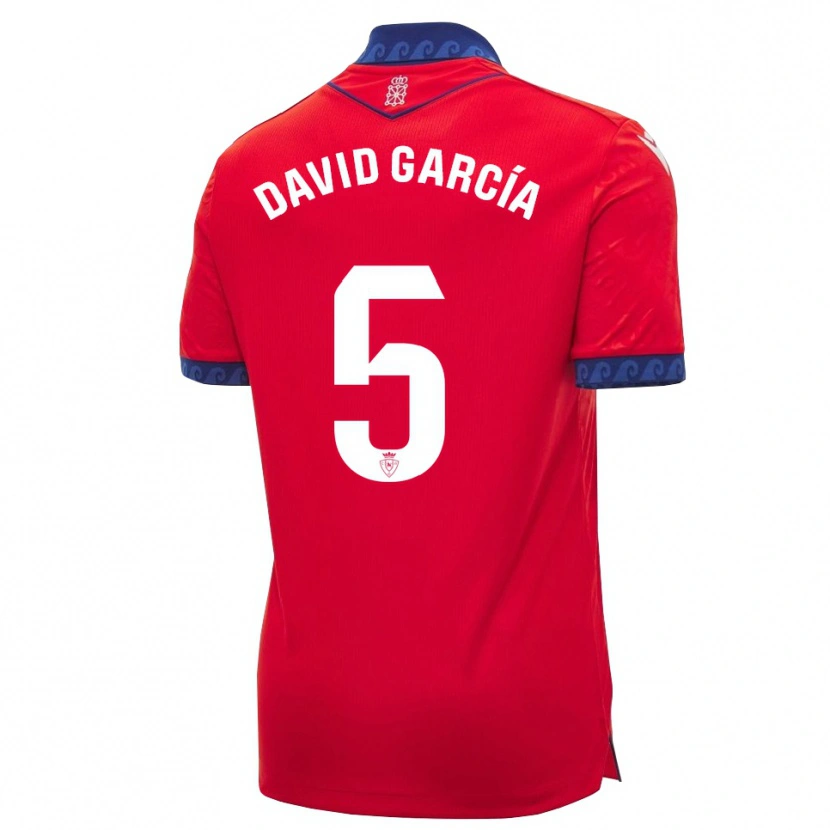 Danxen Kobiety David García #5 Czerwony Granatowy Biały Domowa Koszulka 2026/27 Koszulki Klubowe
