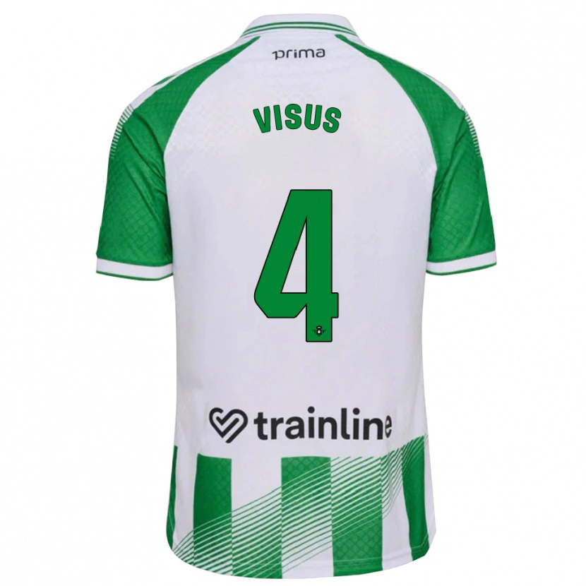 Danxen Kobiety Ricardo Visus #4 Jasnozielony Czarny Biały Domowa Koszulka 2026/27 Koszulki Klubowe
