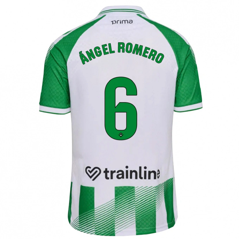 Danxen Kobiety Miguel Romero #6 Jasnozielony Czarny Biały Domowa Koszulka 2026/27 Koszulki Klubowe
