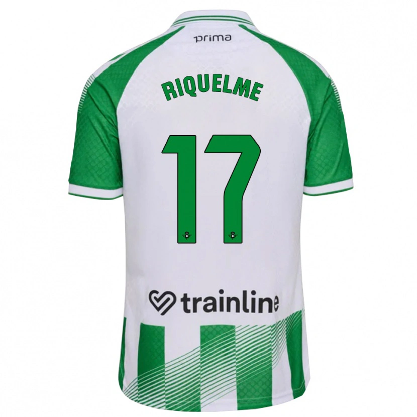 Danxen Kobiety Rodrigo Riquelme #17 Jasnozielony Czarny Biały Domowa Koszulka 2026/27 Koszulki Klubowe