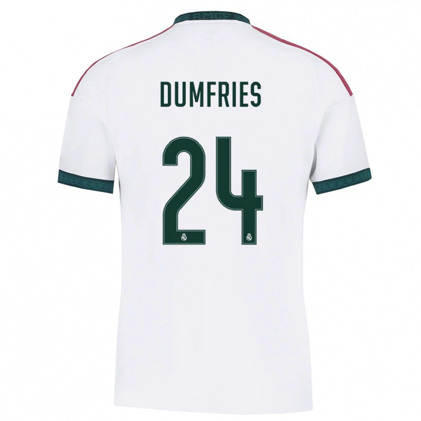 Danxen Kobiety Denzel Dumfries #24 Ciemnozielony Biały Czerwony Domowa Koszulka 2026/27 Koszulki Klubowe