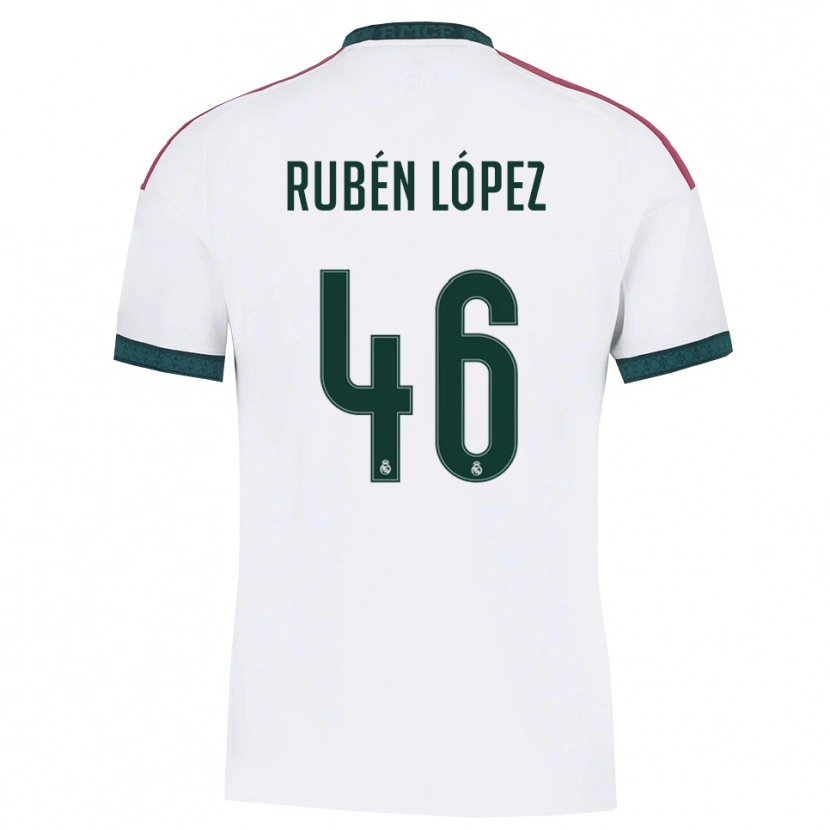 Danxen Kobiety Rubén López #46 Ciemnozielony Biały Czerwony Domowa Koszulka 2026/27 Koszulki Klubowe
