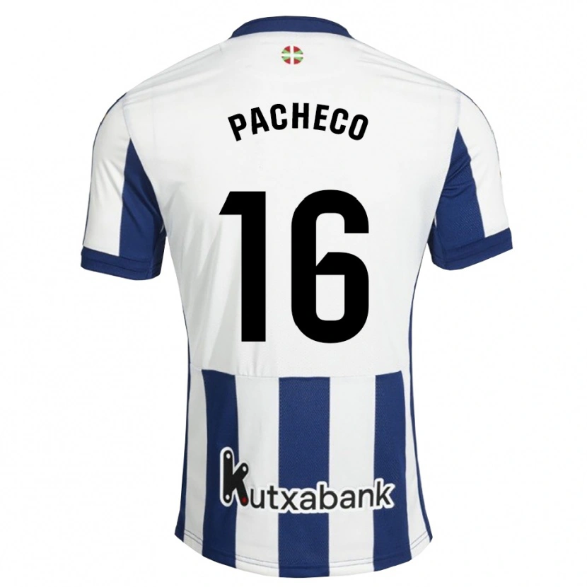 Danxen Kobiety Jon Pacheco #16 Granatowy Biały Złoty Domowa Koszulka 2026/27 Koszulki Klubowe