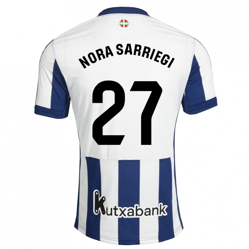 Danxen Kobiety Nora Sarriegi Galdos #27 Granatowy Biały Złoty Domowa Koszulka 2026/27 Koszulki Klubowe