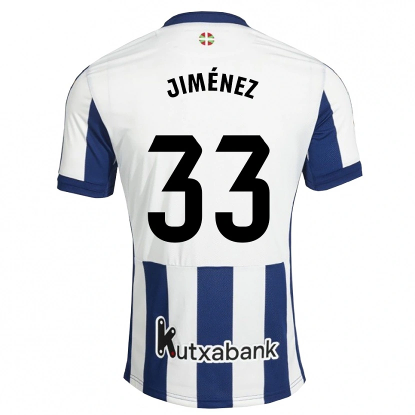 Danxen Kobiety Javier Jiménez #33 Granatowy Biały Złoty Domowa Koszulka 2026/27 Koszulki Klubowe