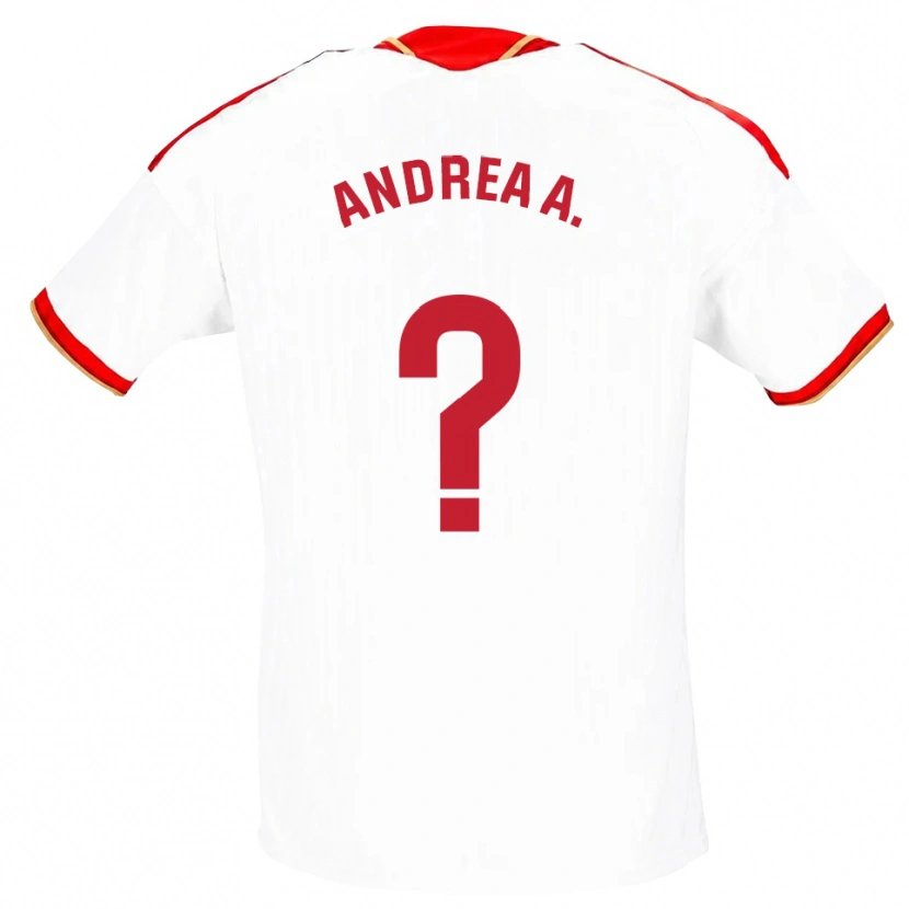 Danxen Kobiety Andrea Abigail Álvarez Donis #0 Biały Czerwony Domowa Koszulka 2026/27 Koszulki Klubowe