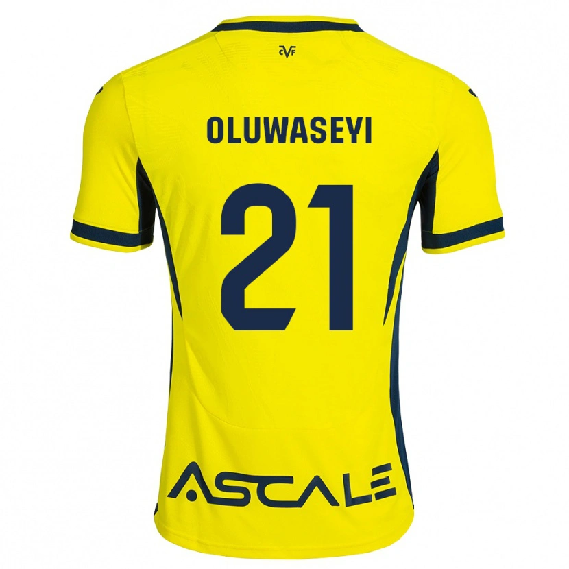 Danxen Kobiety Tani Oluwaseyi #21 Żółty Czarny Czerwony Domowa Koszulka 2026/27 Koszulki Klubowe