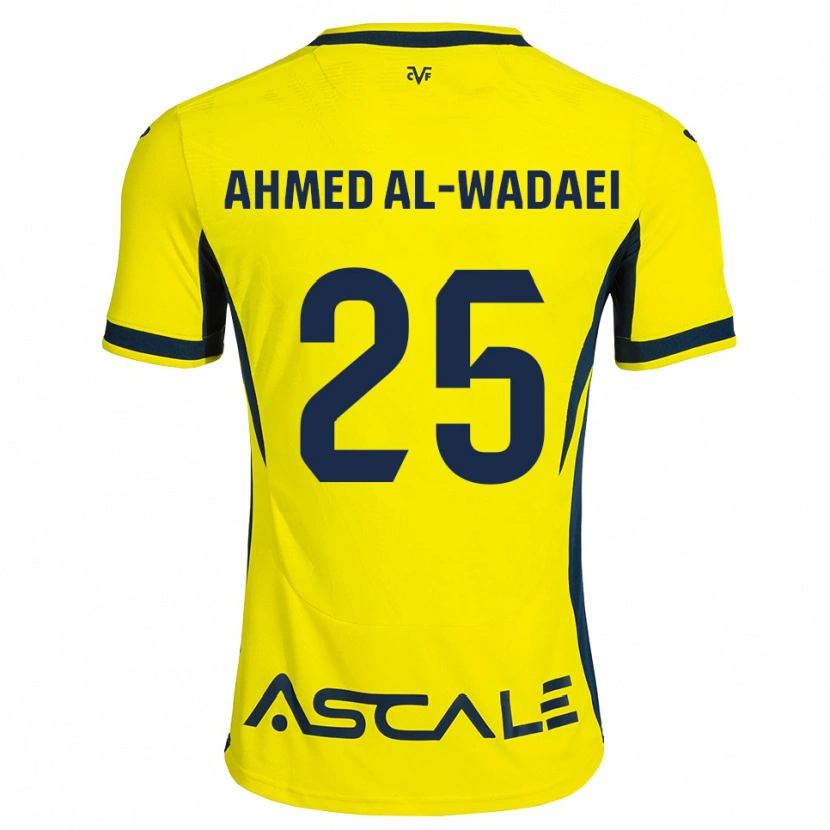 Danxen Kobiety Sayed Ahmed Al-Wadaei #25 Żółty Czarny Czerwony Domowa Koszulka 2026/27 Koszulki Klubowe