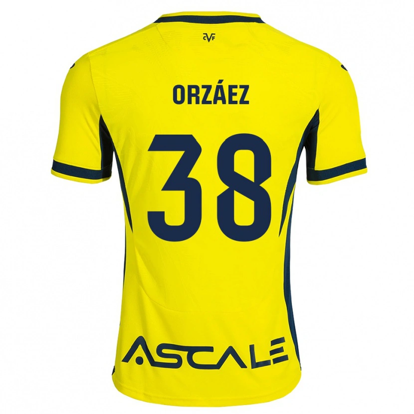 Danxen Kobiety Sergio Orzáez #38 Żółty Czarny Czerwony Domowa Koszulka 2026/27 Koszulki Klubowe