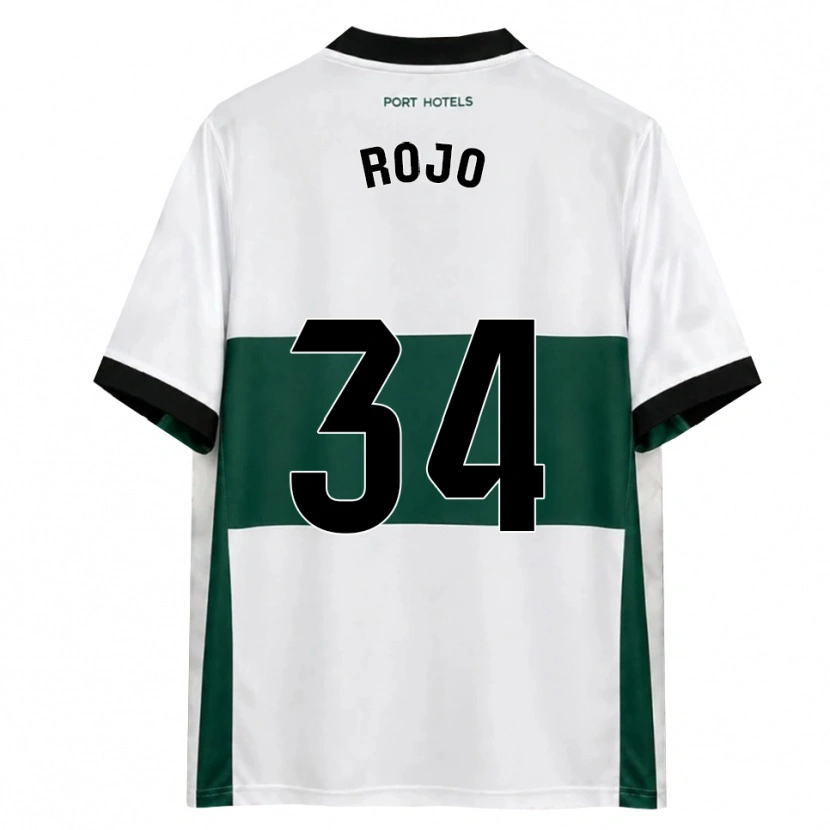 Danxen Kobiety Pablo Rojo #34 Zielony Biały Czerwony Domowa Koszulka 2026/27 Koszulki Klubowe