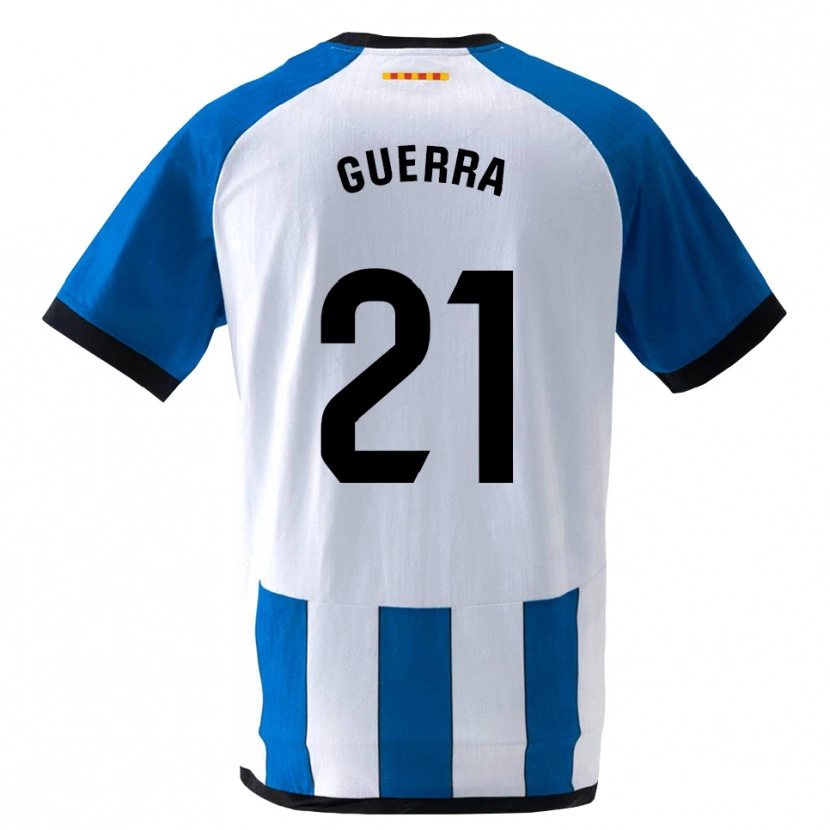 Danxen Kobiety Julia Guerra Peiró #21 Królewski Niebieski Biały Domowa Koszulka 2026/27 Koszulki Klubowe