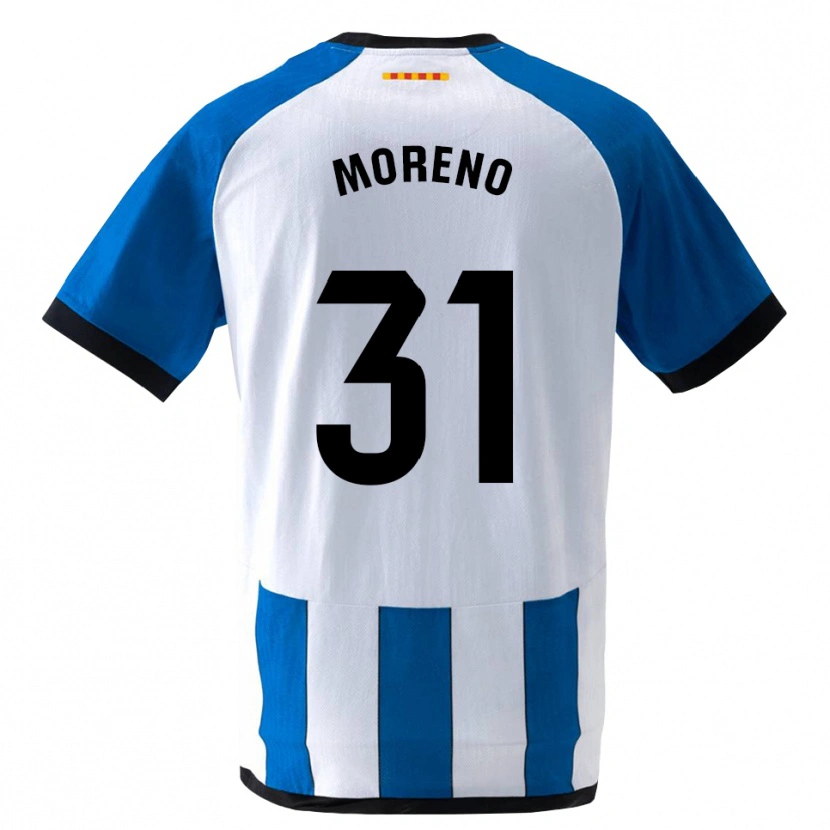 Danxen Kobiety Jan Moreno #31 Królewski Niebieski Biały Domowa Koszulka 2026/27 Koszulki Klubowe