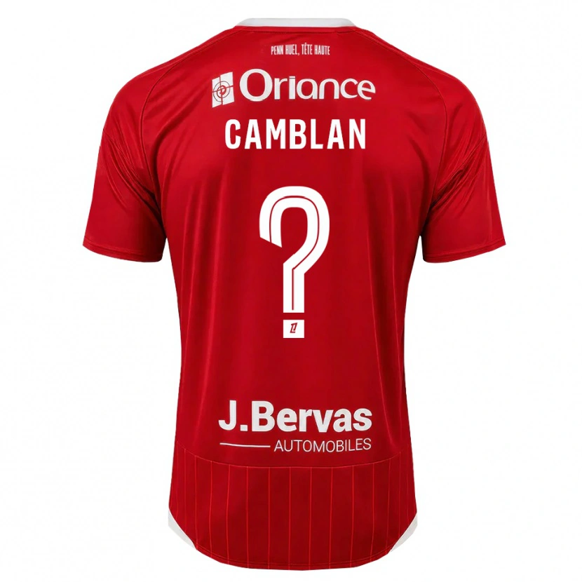 Danxen Kobiety Axel Camblan #0 Biały Czerwony Domowa Koszulka 2026/27 Koszulki Klubowe