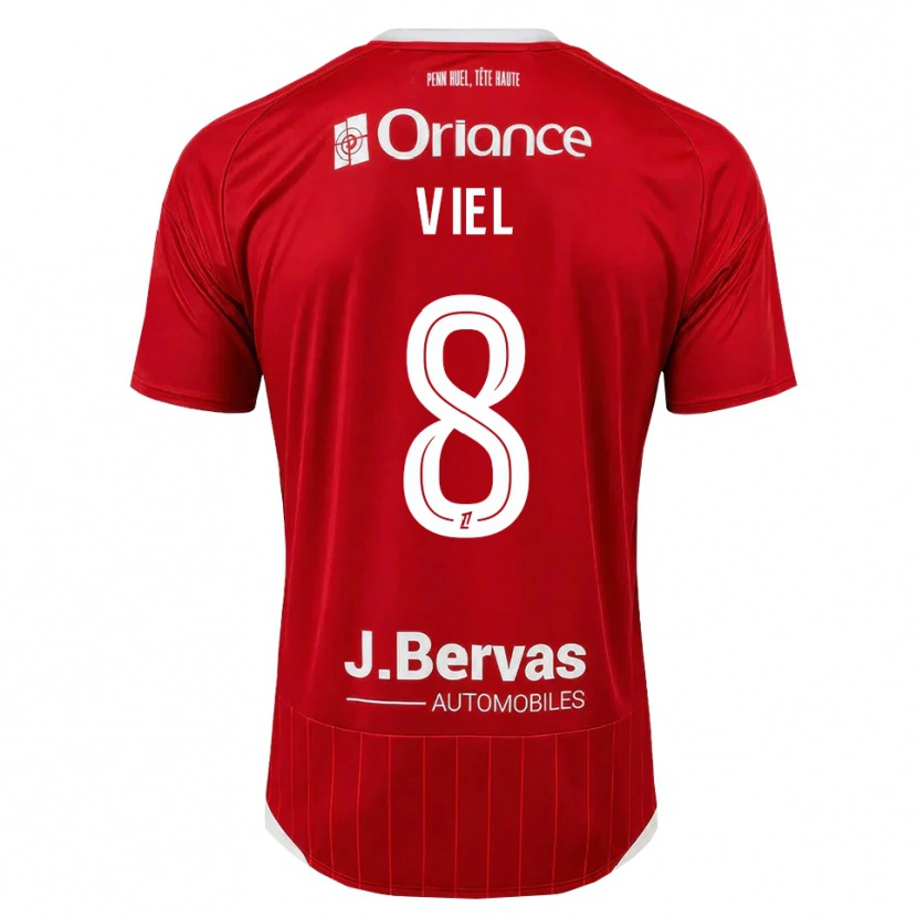 Danxen Kobiety Sacha Viel #8 Biały Czerwony Domowa Koszulka 2026/27 Koszulki Klubowe