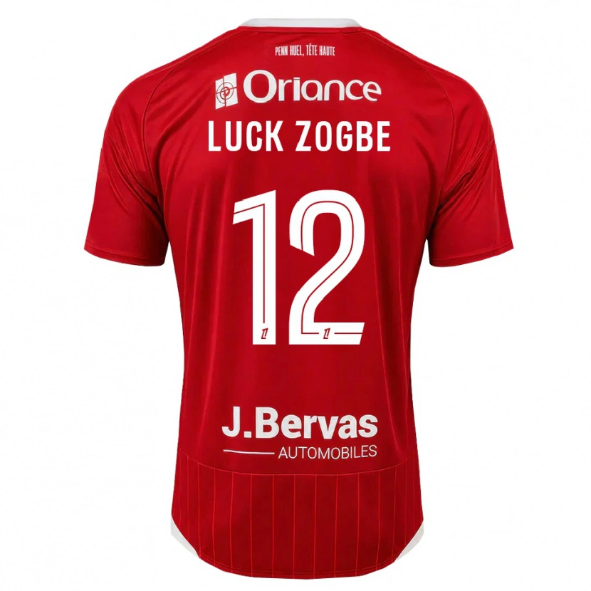 Danxen Kobiety Luck Zogbé #12 Biały Czerwony Domowa Koszulka 2026/27 Koszulki Klubowe