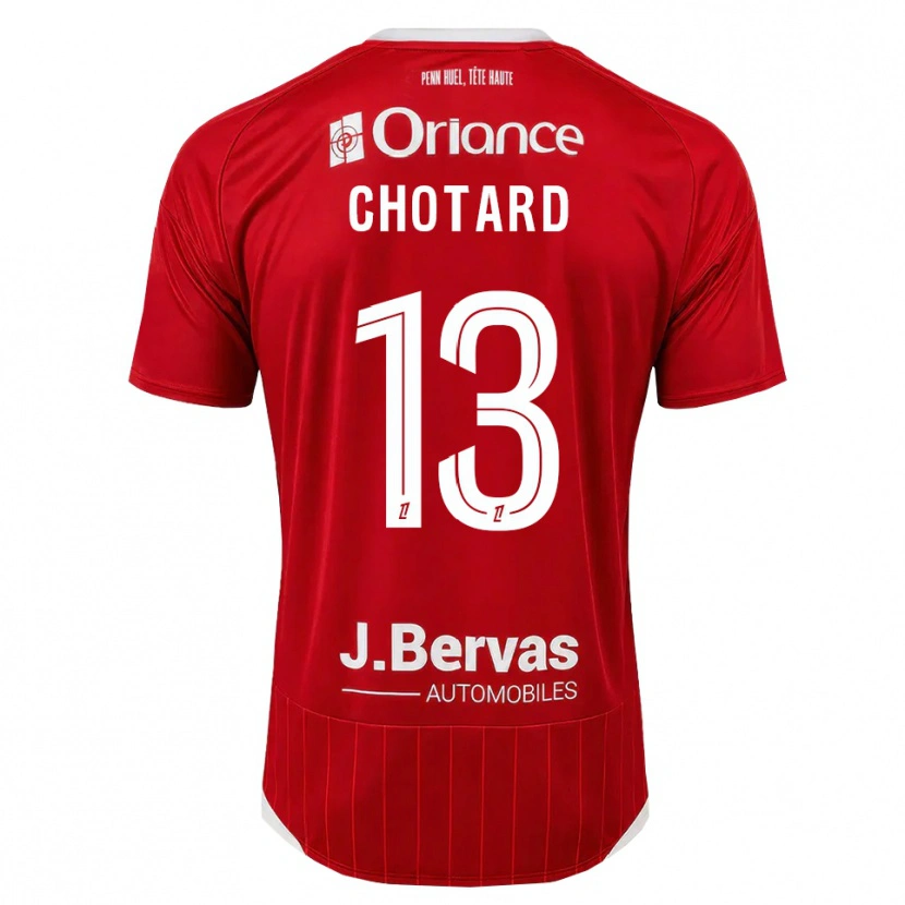 Danxen Kobiety Joris Chotard #13 Biały Czerwony Domowa Koszulka 2026/27 Koszulki Klubowe