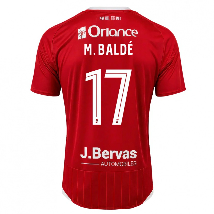 Danxen Kobiety Mama Baldé #17 Biały Czerwony Domowa Koszulka 2026/27 Koszulki Klubowe