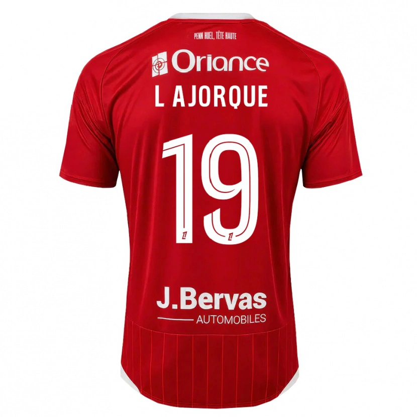 Danxen Kobiety Ludovic Ajorque #19 Biały Czerwony Domowa Koszulka 2026/27 Koszulki Klubowe