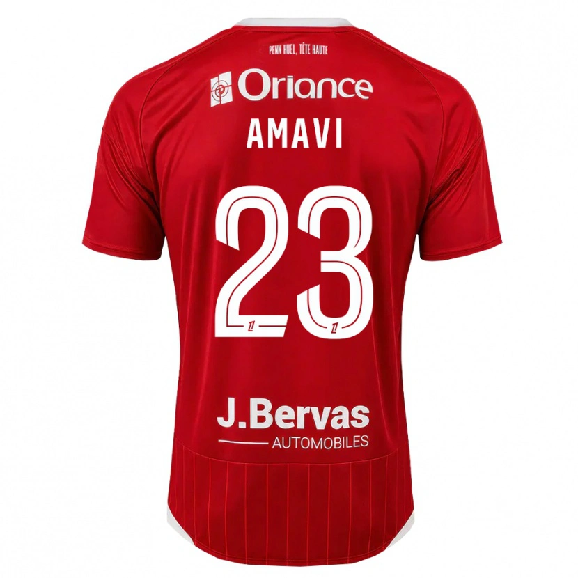 Danxen Kobiety Jordan Amavi #23 Biały Czerwony Domowa Koszulka 2026/27 Koszulki Klubowe