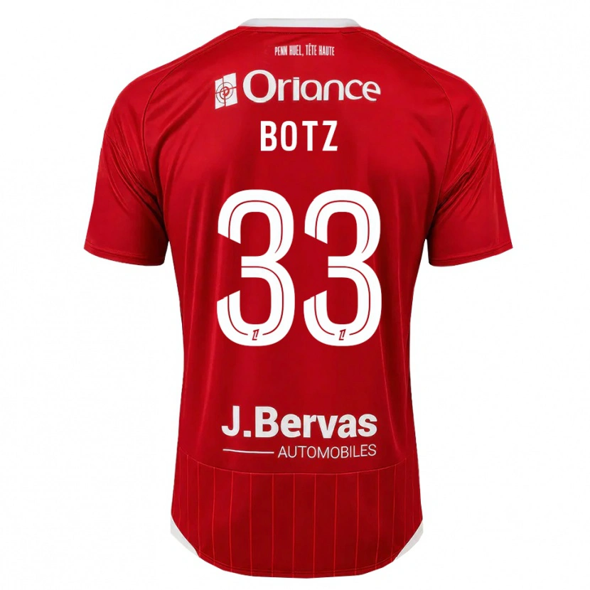 Danxen Kobiety Léo Botz #33 Biały Czerwony Domowa Koszulka 2026/27 Koszulki Klubowe