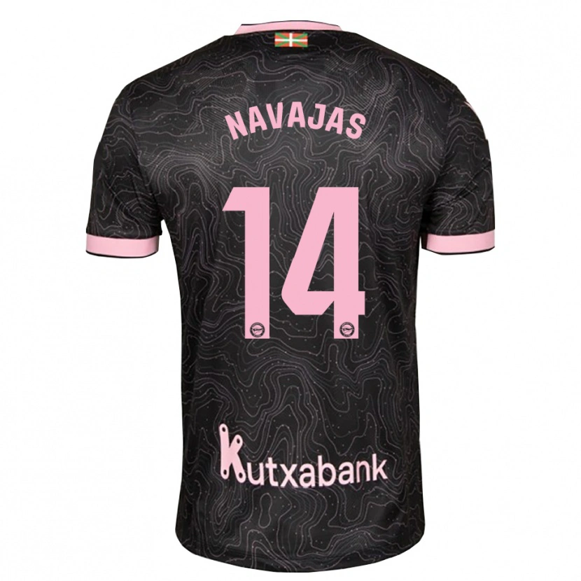 Danxen Kobiety Laura Navajas #14 Czarny Różowy Wyjazdowa Koszulka 2026/27 Koszulki Klubowe