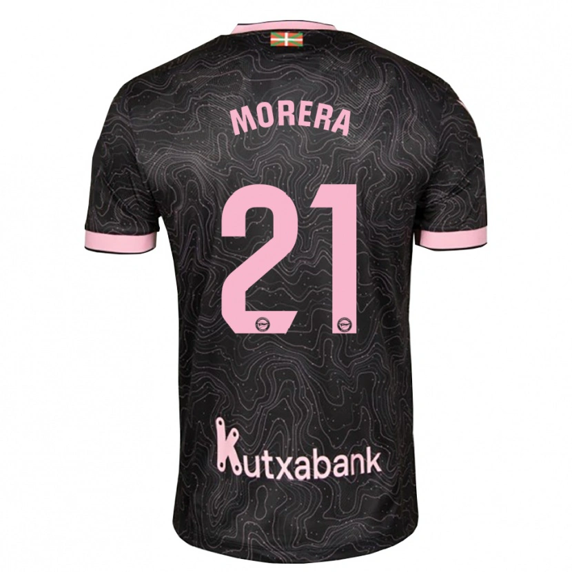 Danxen Kobiety Carla Morera #21 Czarny Różowy Wyjazdowa Koszulka 2026/27 Koszulki Klubowe