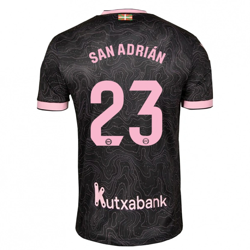 Danxen Kobiety Marta San Adrián #23 Czarny Różowy Wyjazdowa Koszulka 2026/27 Koszulki Klubowe