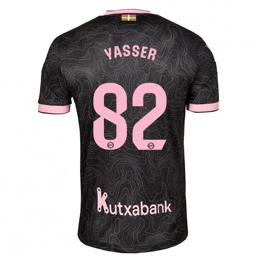Danxen Kobiety Omar Yasser #82 Czarny Różowy Wyjazdowa Koszulka 2026/27 Koszulki Klubowe