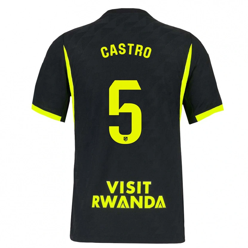 Danxen Kobiety Oscar Castro #5 Jasnozielony Czarny Wyjazdowa Koszulka 2026/27 Koszulki Klubowe