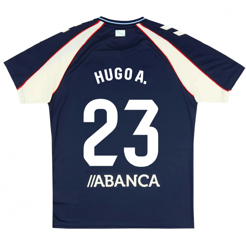 Danxen Kobiety Hugo Álvarez #23 Królewski Niebieski Czerwony Biały Wyjazdowa Koszulka 2026/27 Koszulki Klubowe