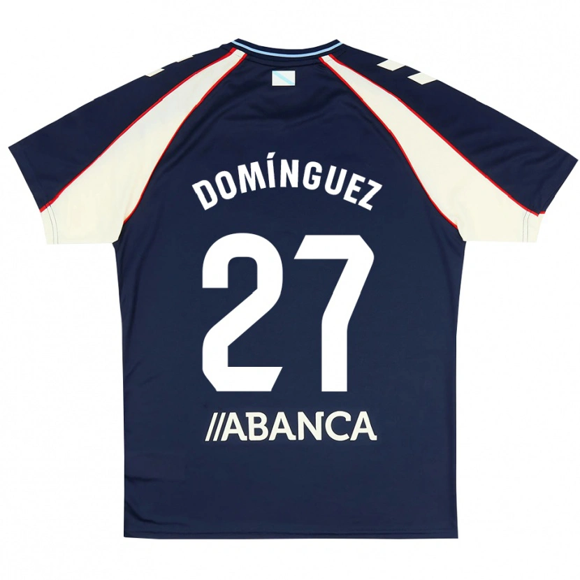 Danxen Kobiety Emma Domínguez #27 Królewski Niebieski Czerwony Biały Wyjazdowa Koszulka 2026/27 Koszulki Klubowe