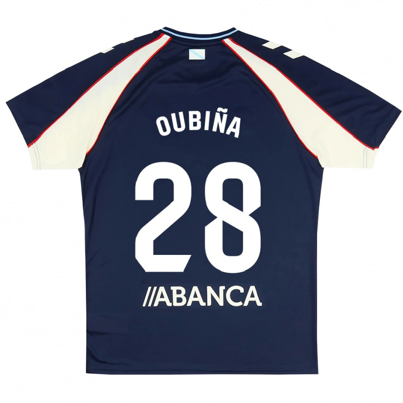 Danxen Kobiety Jimena Oubiña #28 Królewski Niebieski Czerwony Biały Wyjazdowa Koszulka 2026/27 Koszulki Klubowe