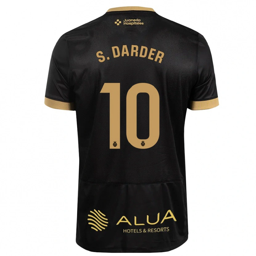 Danxen Kobiety Sergi Darder #10 Czarny Piaskowy Brąz Rudość Wyjazdowa Koszulka 2026/27 Koszulki Klubowe