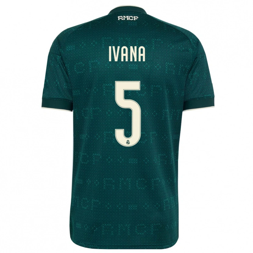 Danxen Kobiety Ivana Andres #5 Ciemnoszary Szary Biały Wyjazdowa Koszulka 2026/27 Koszulki Klubowe