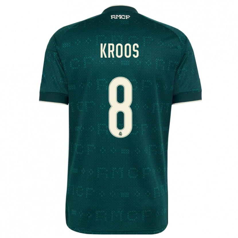 Danxen Kobiety Toni Kroos #8 Ciemnoszary Szary Biały Wyjazdowa Koszulka 2026/27 Koszulki Klubowe