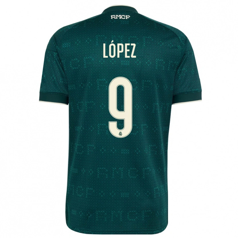 Danxen Kobiety Mikel López #9 Ciemnoszary Szary Biały Wyjazdowa Koszulka 2026/27 Koszulki Klubowe