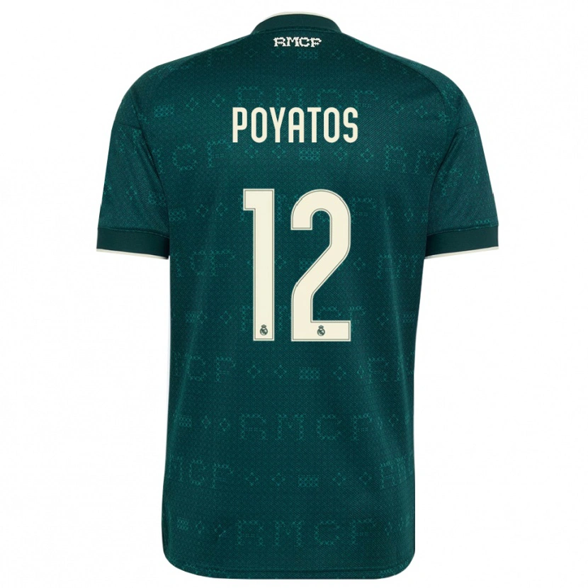 Danxen Kobiety Marco Poyatos #12 Ciemnoszary Szary Biały Wyjazdowa Koszulka 2026/27 Koszulki Klubowe