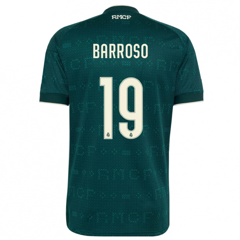 Danxen Kobiety Jaime Barroso #19 Ciemnoszary Szary Biały Wyjazdowa Koszulka 2026/27 Koszulki Klubowe