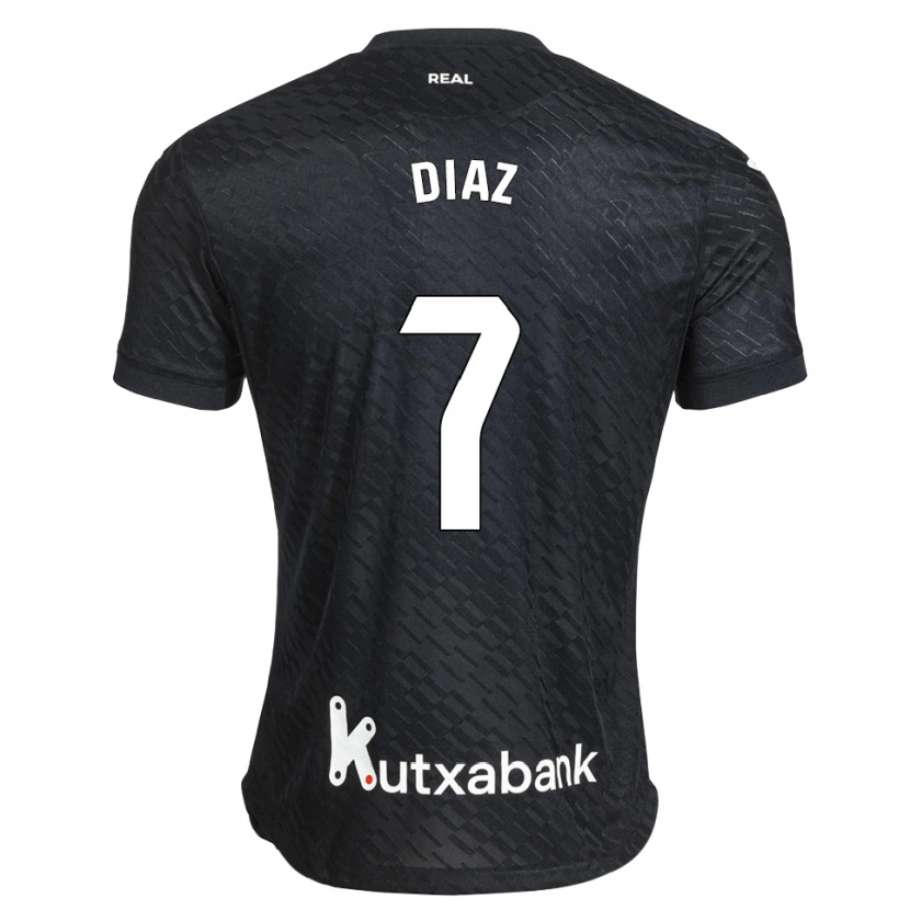 Danxen Kobiety Dani Díaz #7 Czarny Biały Wyjazdowa Koszulka 2026/27 Koszulki Klubowe