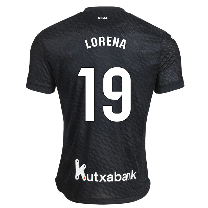 Danxen Kobiety Lorena Navarro Domínguez #19 Czarny Biały Wyjazdowa Koszulka 2026/27 Koszulki Klubowe