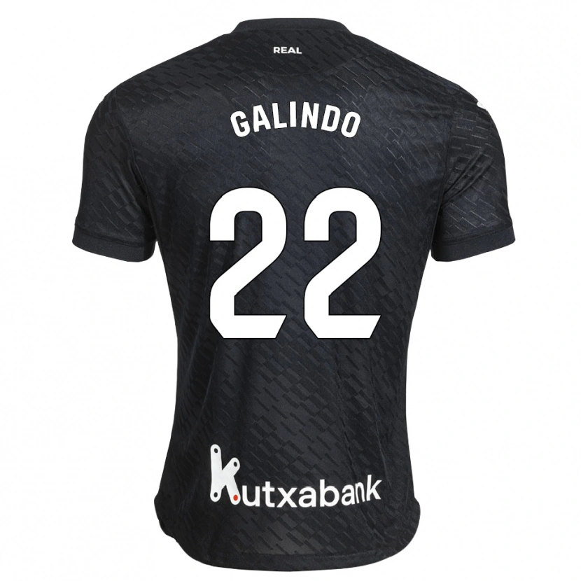 Danxen Kobiety Iker Galindo #22 Czarny Biały Wyjazdowa Koszulka 2026/27 Koszulki Klubowe