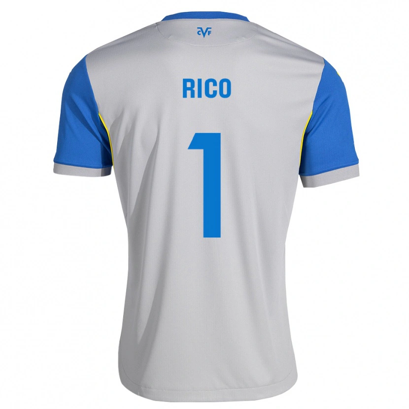 Danxen Kobiety Leo Rico #1 Niebieski Szary Wyjazdowa Koszulka 2026/27 Koszulki Klubowe