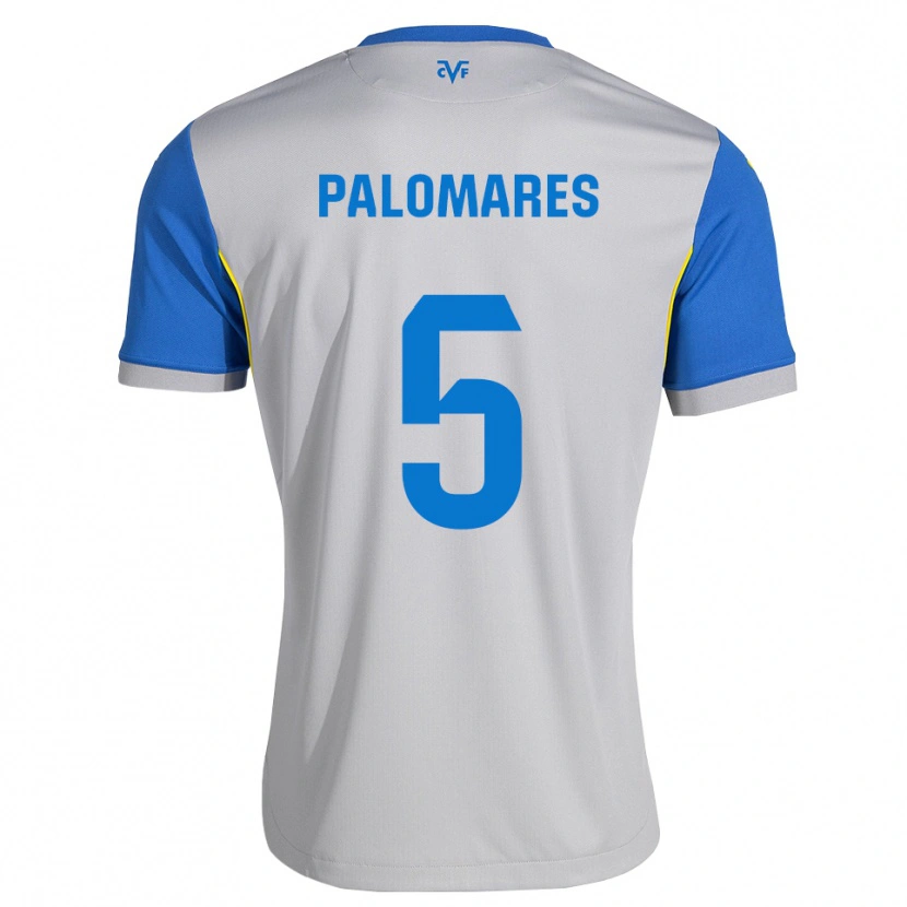 Danxen Kobiety Alejandro Palomares #5 Niebieski Szary Wyjazdowa Koszulka 2026/27 Koszulki Klubowe