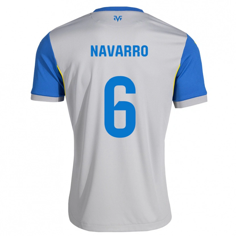 Danxen Kobiety Pau Navarro #6 Niebieski Szary Wyjazdowa Koszulka 2026/27 Koszulki Klubowe