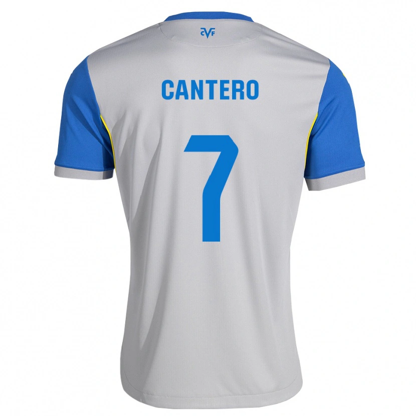 Danxen Kobiety Dani Cantero #7 Niebieski Szary Wyjazdowa Koszulka 2026/27 Koszulki Klubowe