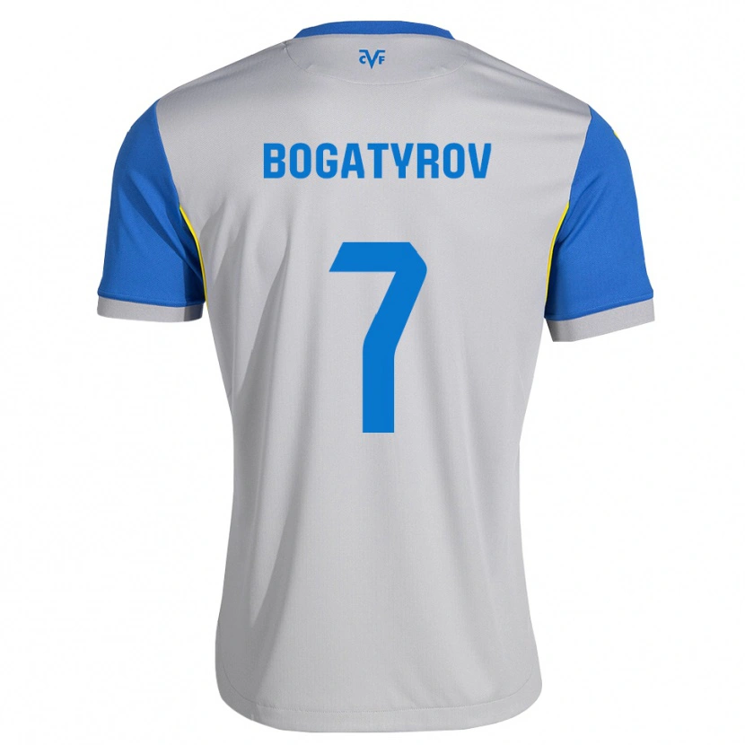 Danxen Kobiety Vladyslav Bogatyrov #7 Niebieski Szary Wyjazdowa Koszulka 2026/27 Koszulki Klubowe